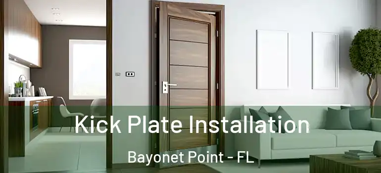 Kick Plate Installation Bayonet Point - FL