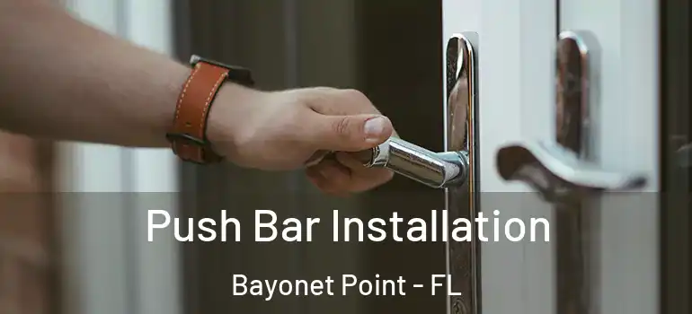 Push Bar Installation Bayonet Point - FL