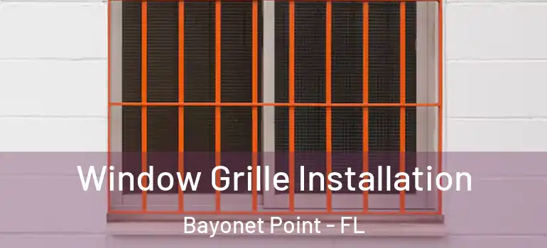 Window Grille Installation Bayonet Point - FL